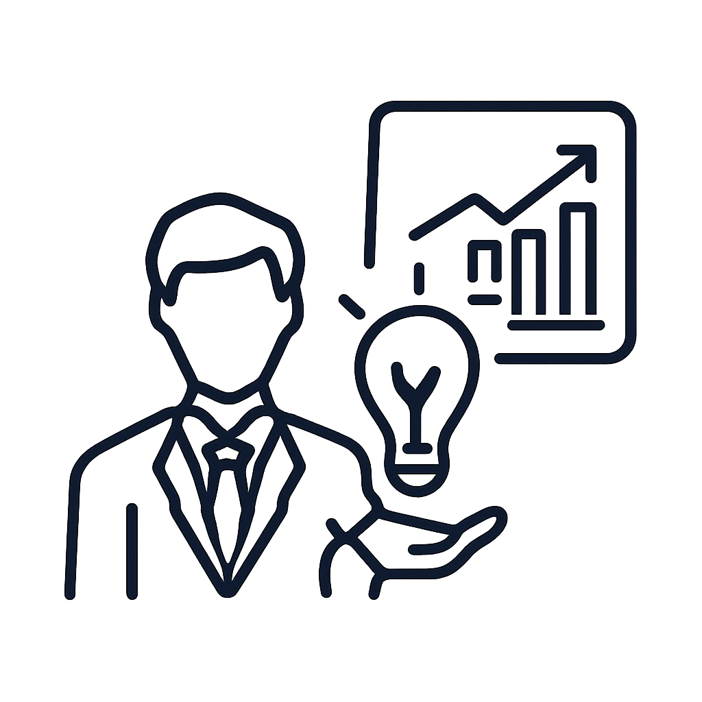 Les hommes représentent l'intelligence et les données.